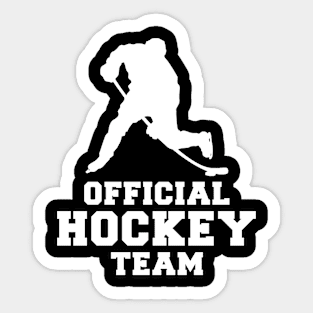 Slapstick Champions - Official Hockey Team Tee: Score Big with Humor! Sticker